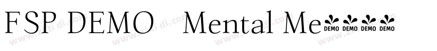 FSP DEMO   Mental Me字体转换